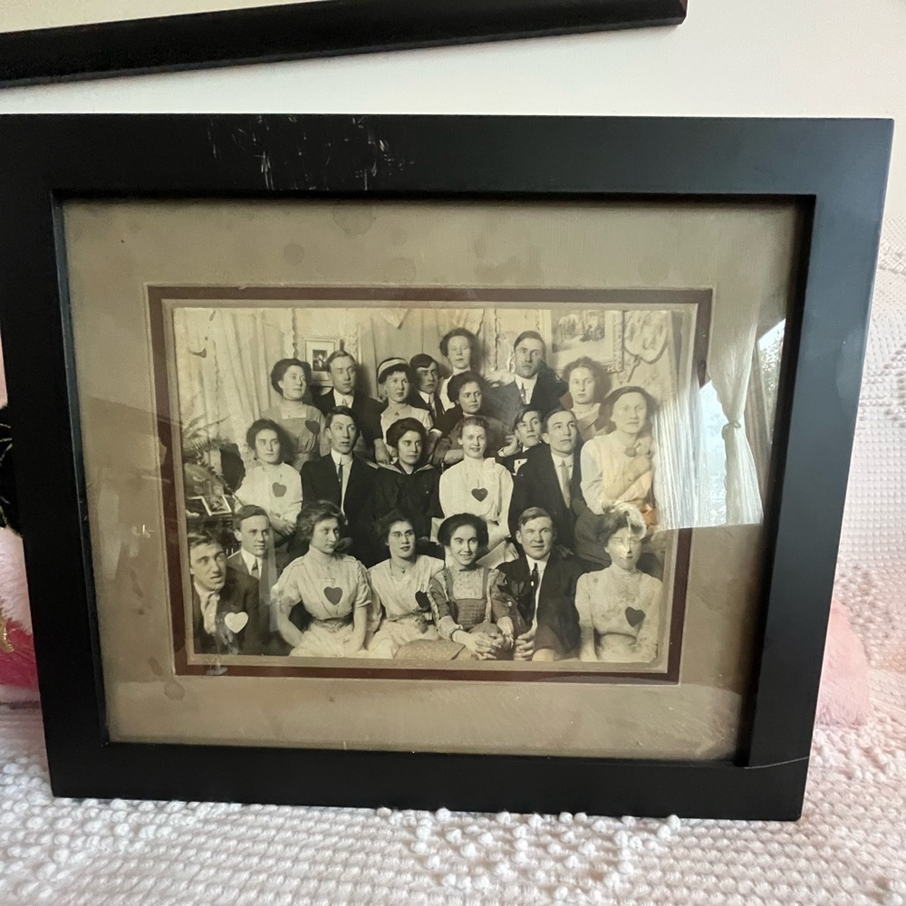 Is she looking at YOU?! Vintage photograph of now ghosts at a Victorian party - Picture 1 of 7